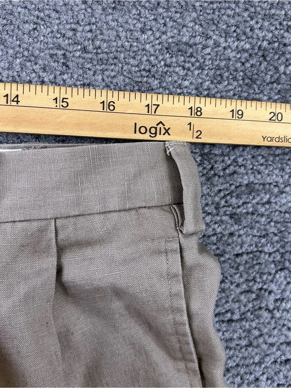 Jos A Bank Linen Khakis Mens 36x30 Pants Preppy VTG Old Money Cuffed Pleated